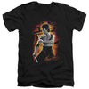 Bruce Lee - Dragon Fire Adult Slim Fit V Neck Cotton
