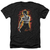 Bruce Lee - Dragon Fire Adult Regular Fit Heather Short Sleeve