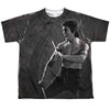 Bruce Lee - Dragon Print Youth Short Sleeve 100% Poly