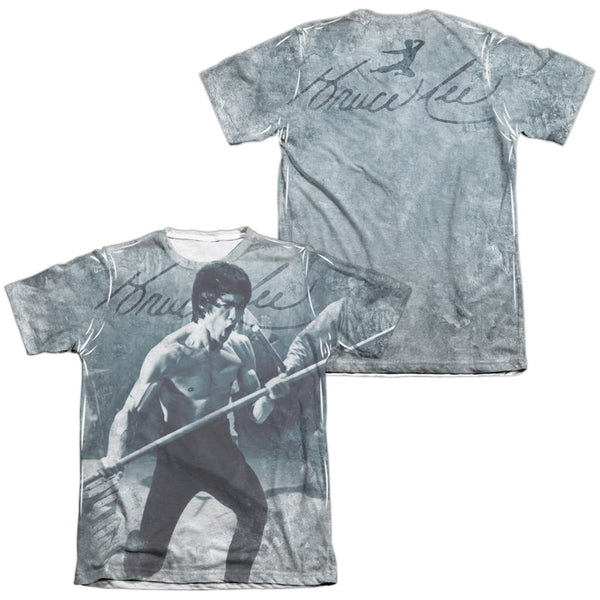 Bruce Lee - Whoooaa (Front - Back Print) Adult Regular Fit Short Sleeve 65 - 35 Poly - Cotton