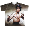 Bruce Lee - Scratched Youth Short Sleeve 100% Poly