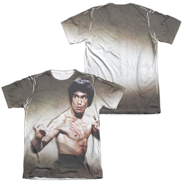 Bruce Lee - Scratched Adult Regular Fit Short Sleeve 65 - 35 Poly - Cotton