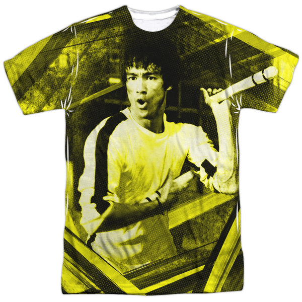 Bruce Lee - Stripes Adult Regular Fit Short Sleeve 100% Poly