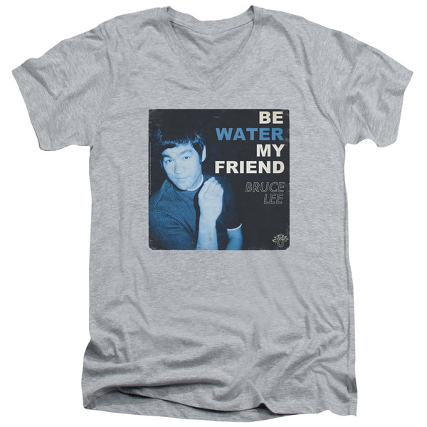 Bruce Lee - Water Adult Slim Fit V Neck Cotton