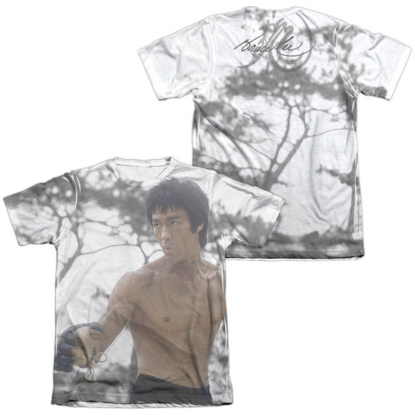 Bruce Lee - Battle Ready (Front - Back Print) Adult Regular Fit Short Sleeve 65 - 35 Poly - Cotton