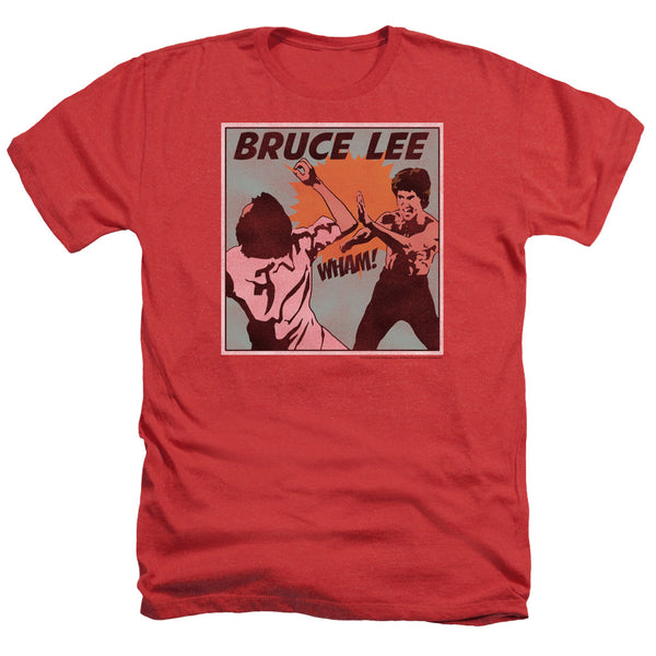 Bruce Lee - Comic Panel Adult Regular Fit Heather Short Sleeve