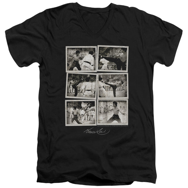Bruce Lee - Snap Shots Adult Slim Fit V Neck Cotton