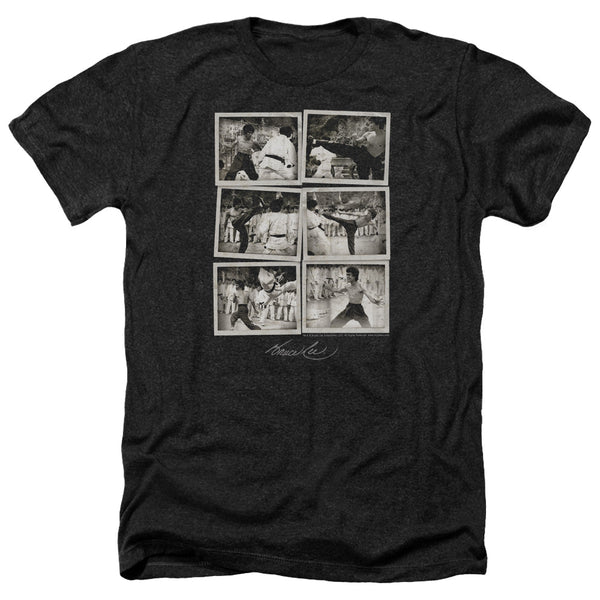 Bruce Lee - Snap Shots Adult Regular Fit Heather Short Sleeve