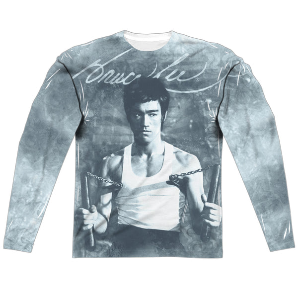 Bruce Lee - Nunchucks L - S Adult Poly Crew