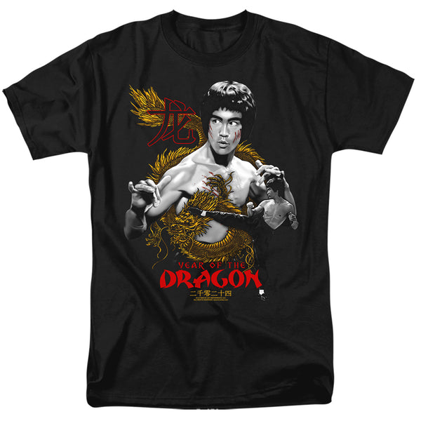 Bruce Lee - Golden Year Of The Dragon Adult Regular Fit Short Sleeve