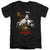 Bruce Lee - Golden Year Of The Dragon Adult Slim Fit V Neck Cotton