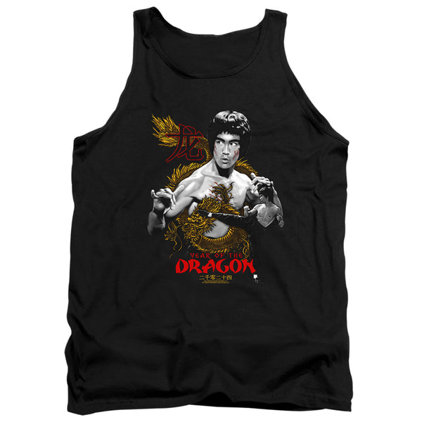 Bruce Lee - Golden Year Of The Dragon Adult Tank Top