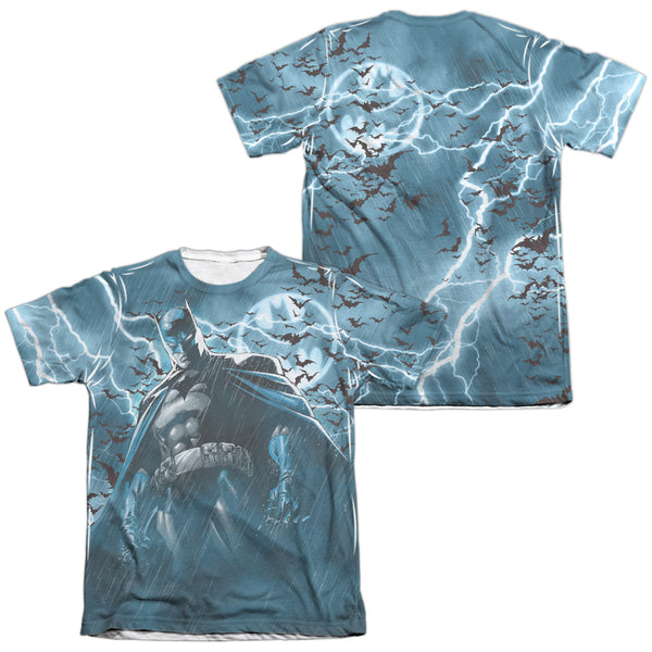 Batman - Stormy Knight (Front - Back Print) Adult Regular Fit Short Sleeve 65 - 35 Poly - Cotton