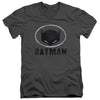 Batman - Mask In Oval Adult Slim Fit V Neck Cotton