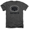Batman - Mask In Oval Adult Regular Fit Heather Short Sleeve