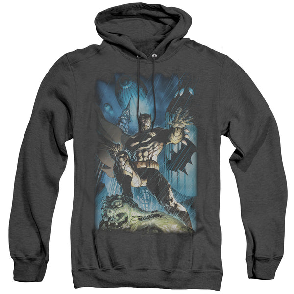 Batman - Stormy Dark Knight Adult Heather Hoodie