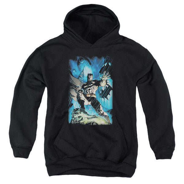 Batman - Stormy Dark Knight Youth Hooded Sweatshirt