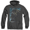 Batman - Knight Falls In Gotham Adult Heather Hoodie