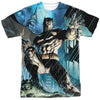 Batman - Rainy Rooftop Adult Regular Fit Short Sleeve 100% Poly