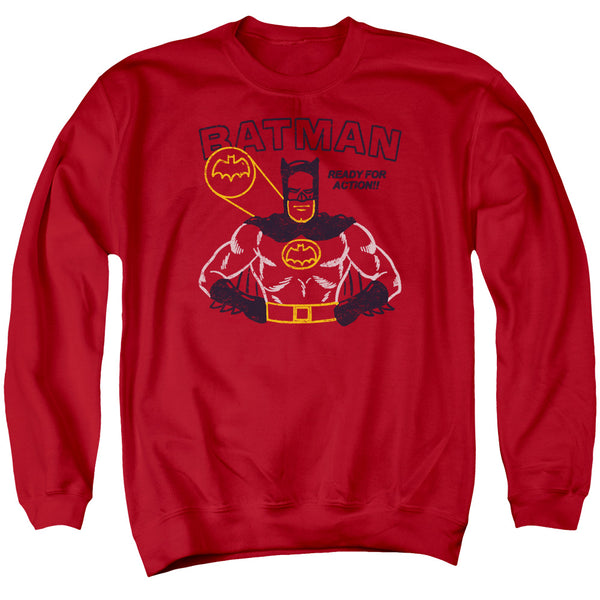 Batman - Ready For Action Adult Crewneck Sweatshirt