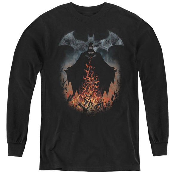 Batman - Smoke & Fire L - S Youth