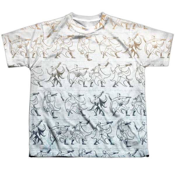 Batman - Batarang Pattern (Front - Back Print) Youth Short Sleeve 100% Poly