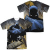 Batman - In Shadow (Front - Back Print) Adult Regular Fit Short Sleeve 100% Poly