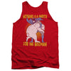 Batman - Bear Wrastling Adult Tank Top