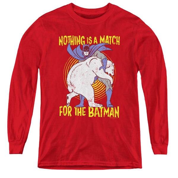 Batman - Bear Wrastling L - S Youth