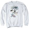 Batman - Halftone Swing Adult Crewneck Sweatshirt