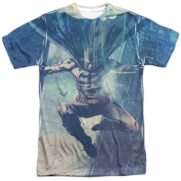 Batman - Skyscrapers Adult Regular Fit Short Sleeve 100% Poly