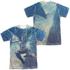 Batman - Skyscrapers (Front - Back Print) Adult Regular Fit Short Sleeve 100% Poly