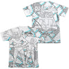 Batman - Gaudy Bat (Front - Back Print) Adult Regular Fit Short Sleeve 65 - 35 Poly - Cotton