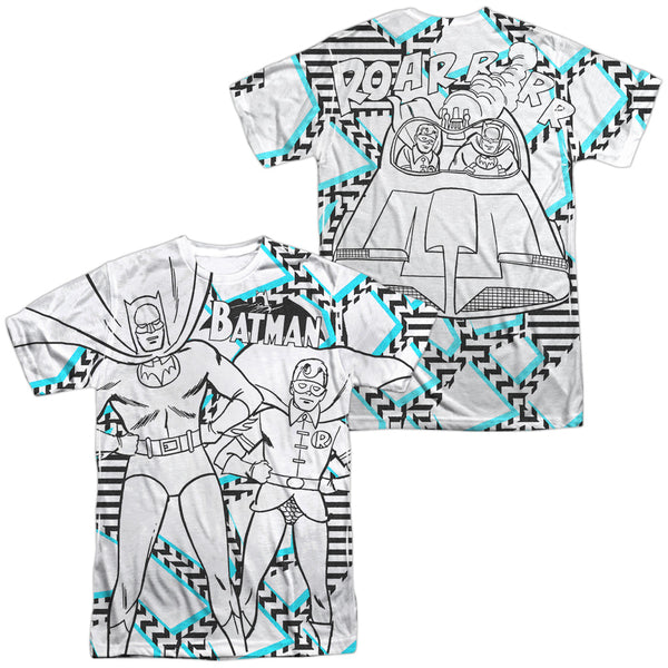 Batman - Gaudy Bat (Front - Back Print) Adult Regular Fit Short Sleeve 100% Poly