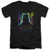 Batman - Knight Lights Adult Slim Fit V Neck Cotton