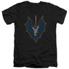 Batman - Bat Fill Adult Slim Fit V Neck Cotton
