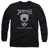 Batman - Black Metal Batman Adult Long Sleeve