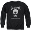 Batman - Black Metal Batman Adult Crewneck Sweatshirt