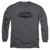Batman - Newsprint Logo Adult Long Sleeve