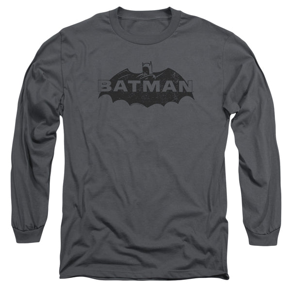 Batman - Newsprint Logo Adult Long Sleeve