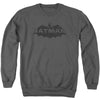 Batman - Newsprint Logo Adult Crewneck Sweatshirt