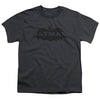Batman - Newsprint Logo Youth Short Sleeve