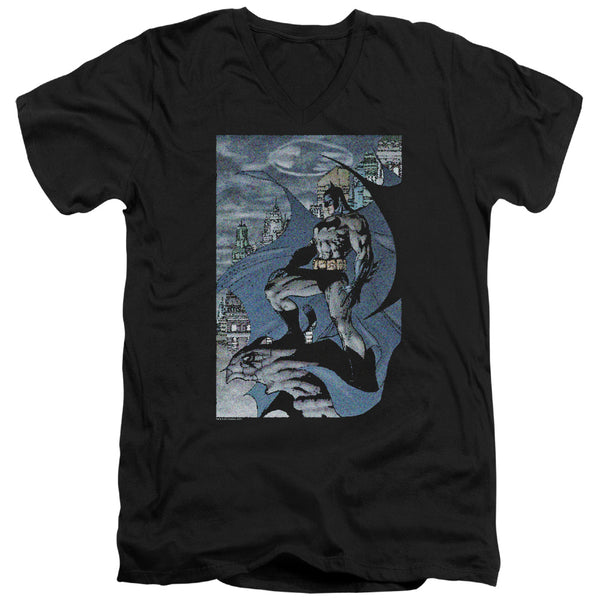 Batman - Seurbat Adult Slim Fit V Neck Cotton
