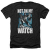 Batman - Not On My Watch Adult Regular Fit Heather Short Sleeve