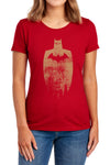 Batman - Gold Silhouette Women's Short Sleeve