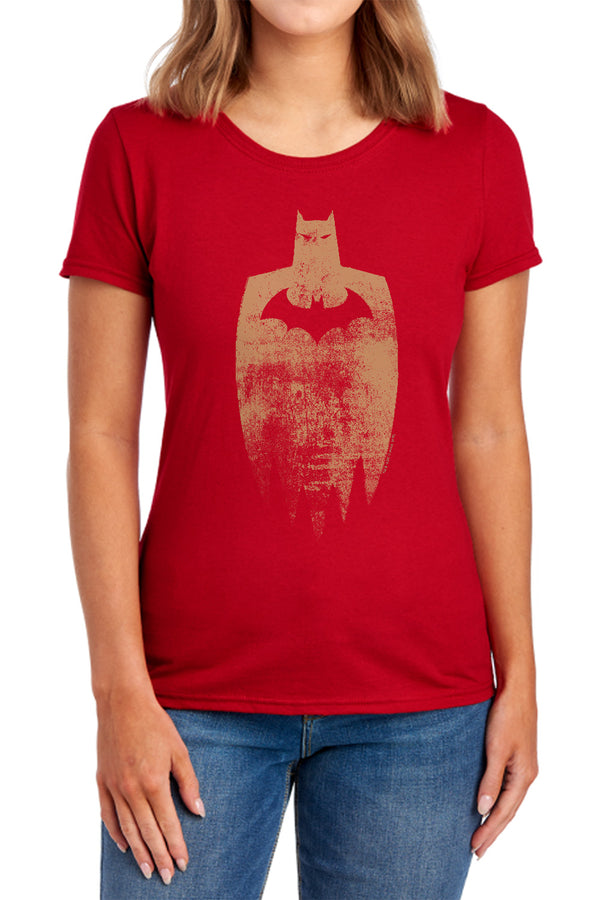 Batman - Gold Silhouette Women's Short Sleeve