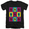 Batman - Warhol Batman Adult Slim Fit V Neck Cotton
