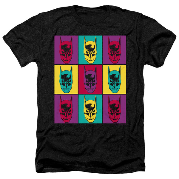 Batman - Warhol Batman Adult Regular Fit Heather Short Sleeve