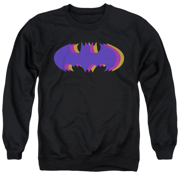 Batman - Tri Colored Symbol Adult Crewneck Sweatshirt