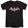 Batman - Gold Camo Adult Slim Fit V Neck Cotton